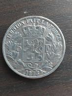 Munt 5 Belgische Frank - 1873, Postzegels en Munten, Munten | België, Zilver, Ophalen of Verzenden, Losse munt, Zilver