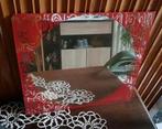 Miroir vintage 60s-70s (40x40xm), Gebruikt, Vierkant, Minder dan 50 cm, Minder dan 100 cm