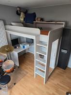 Hoogslaper met bureau, Kinderen en Baby's, Kinderkamer | Stapelbedden en Hoogslapers, Ophalen, Zo goed als nieuw, Hoogslaper