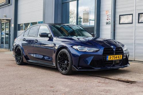 BMW M3 Competition VOL OPTIE, Auto's, BMW, Particulier, 3 Reeks, Benzine, Euro 6, Berline, 5 deurs, Automaat, Blauw, Grijs, Leder