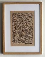 Tekening naar Keith Haring. Ingelijst verkocht, Antiek en Kunst, Ophalen of Verzenden