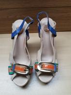 sandalen met sleehak, Comme neuf, Enlèvement ou Envoi, Chaussures à haut talons