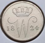 25 Cent 1824 (Brussel) Willem I / Mooie conditie, Enlèvement ou Envoi, Monnaie en vrac, Argent