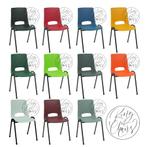 chaises de cantine KoC Samantha, chaises empilables, Retro vintage industrieel design, Enlèvement ou Envoi, Métal, Neuf
