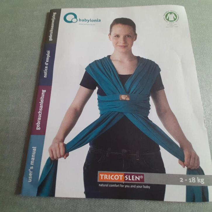 BABYLONIA draagdoek tricot slen + DVD + gebruiksaanwijzing, Kinderen en Baby's, Babydragers en Draagdoeken, Draagdoek, Verzenden