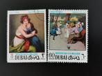 Dubai 1968 - Moederdag - schilderijen, Postzegels en Munten, Postzegels | Afrika, Ophalen of Verzenden, Gestempeld