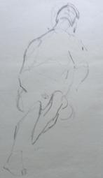 JOS HENDRICKX / ZITTENDE VROUW / ORIGINEEL / 62x46cm / SIG, Antiek en Kunst, Ophalen of Verzenden