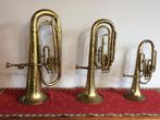 3 antieke tuba’s zeer decoratief, Musique & Instruments, Autres types, Utilisé, Enlèvement ou Envoi