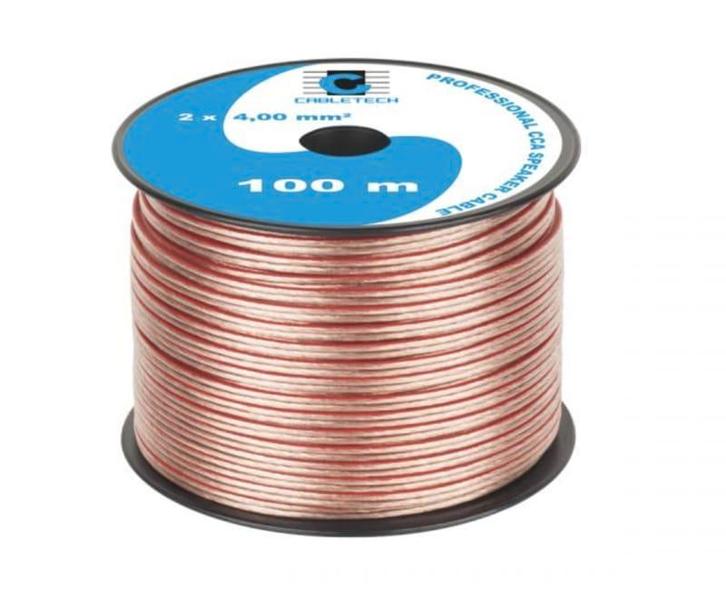 Luidsprekerkabel 2x4,0 mm ( 100 Mtr ), Auto diversen, Overige Auto diversen, Verzenden