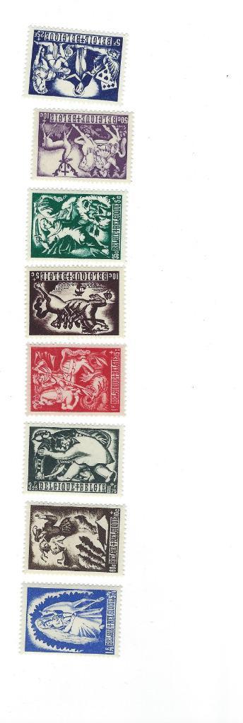 Belg. postzegels : : 1944 Tuberculosebestrijd.