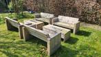 Loungeset, Tuin en Terras, Tuinsets en Loungesets, Ophalen, Gebruikt, 6 zitplaatsen, Bank