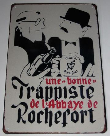 ROCHEFORT : Metalen Bord Rochefort Abdijbier