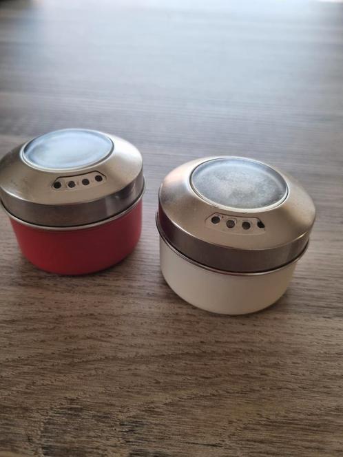 2 kruidenpotjes met magnetische bodem set van 2, Huis en Inrichting, Keuken | Bestek, Zo goed als nieuw, Ophalen of Verzenden