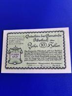 1920 Oostenrijk 10 heller noodgeld Piberbach, Postzegels en Munten, Verzenden, Oostenrijk, Los biljet