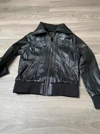 Lederen damesvest bomber, Kleding | Dames, Ophalen of Verzenden, Zo goed als nieuw, Zwart