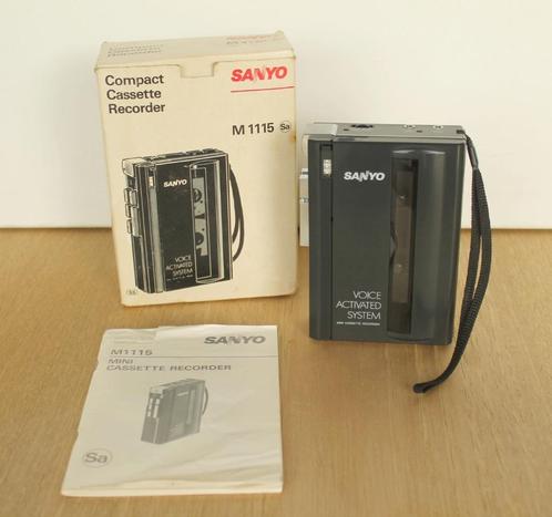 Sanyo M 1115 vintage Walkman/cassettespeler 1988, TV, Hi-fi & Vidéo, Walkman, Discman & Lecteurs de MiniDisc, Walkman ou Baladeur