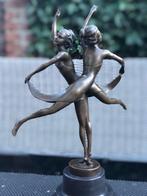 bronzen sculptuur 2 vrouwen dansen danseres art, Ophalen of Verzenden