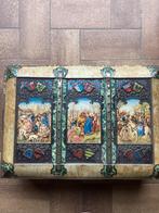Vintage blikken doos met inhoud, Antiek en Kunst, Ophalen