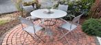 Tuinset 4 stoelen (opklapbaar) en tafel, Tuin en Terras, Tuinsets en Loungesets, Ophalen, Zo goed als nieuw, Tuinset