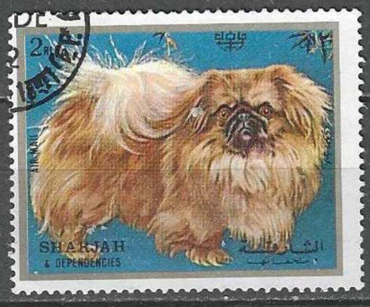 Sharjah 1972 - Stampworld 1378 - Hondenrassen - 2 Fi. (ST), Postzegels en Munten, Postzegels | Azië, Verzenden