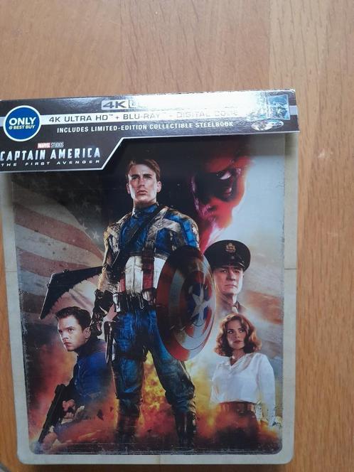 Captain America the first Avenger Best buy 4K steelbook, Cd's en Dvd's, Blu-ray, Gebruikt, Science Fiction en Fantasy, Verzenden