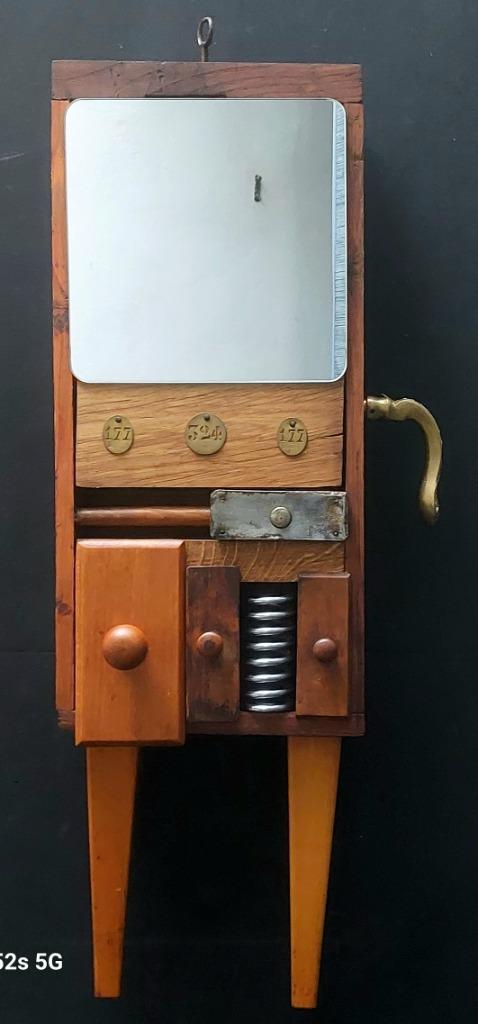 Vintage spiegel, Antiek en Kunst, Curiosa en Brocante, Ophalen of Verzenden