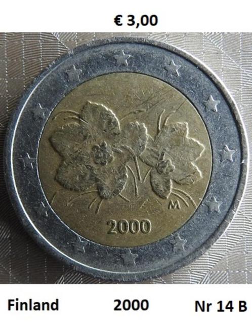2 Euromunten Finland, Postzegels en Munten, Munten | Europa | Euromunten, Losse munt, 2 euro, Finland, Ophalen of Verzenden