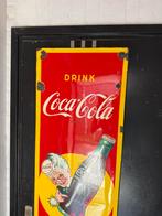Drink Coca-Cola emaille reclamebord, Ophalen