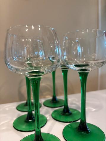 Vintage Luminarc France wijnglazen set 6 beschikbaar voor biedingen