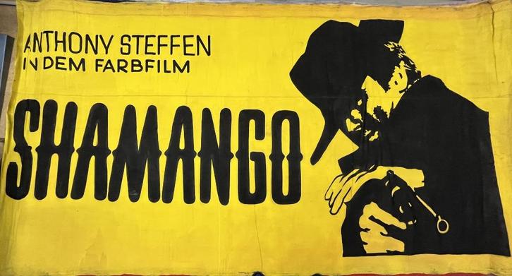 19 stuks oude filmdoeken 400x200 cm Groot!!, Verzamelen, Overige Verzamelen, Gebruikt, Ophalen of Verzenden