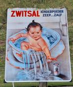 Emaile reclame bord van Zwitsal kinderpoeder zeep...zalf., Verzamelen, Ophalen of Verzenden, Nieuw, Reclamebord