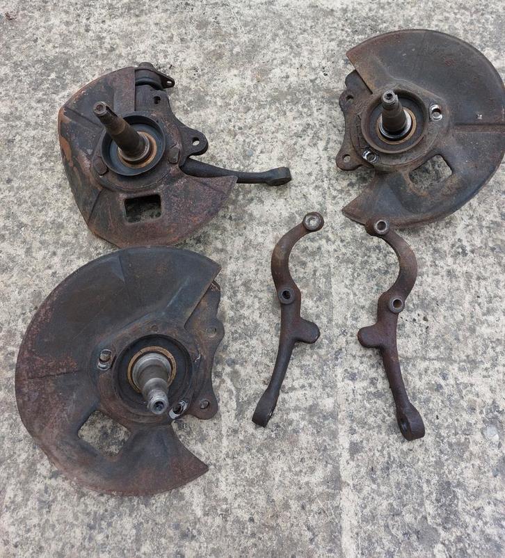 Originele Opel Rekord C voorassen + naven, Auto-onderdelen, Ophanging en Onderstel, Opel, Gebruikt, Ophalen of Verzenden
