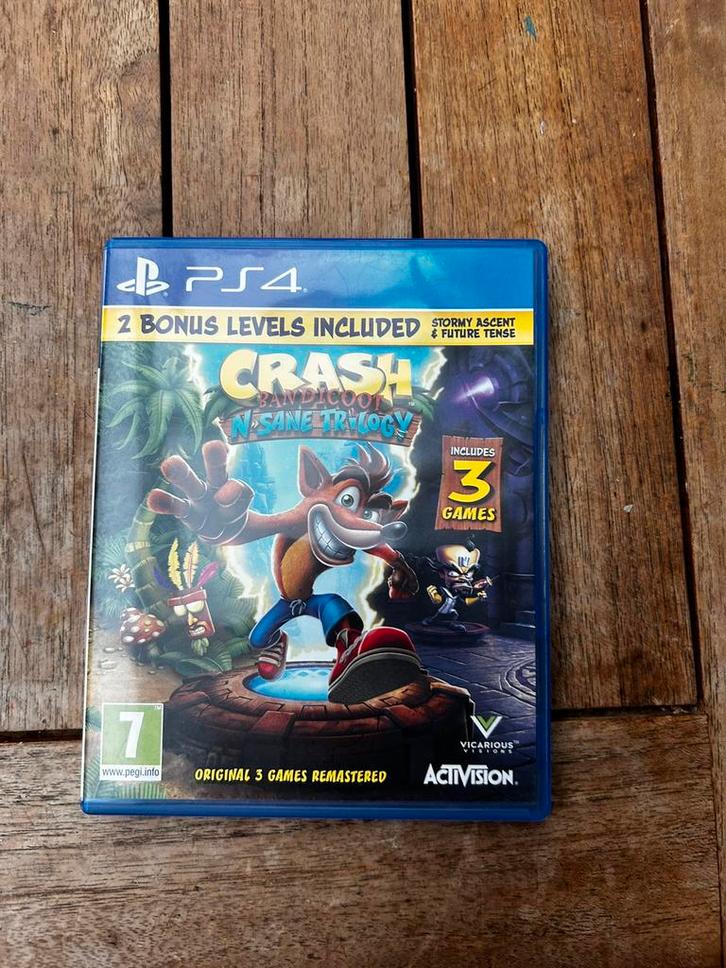 Crash Bandicoot N. Sane Trilogy, PS4, Games en Spelcomputers, Games | Sony PlayStation 4, Zo goed als nieuw, Platform, 1 speler