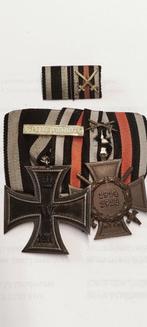 Allemagne Kriegsteilnehmer Hindenburg Croix EKII Flandre, Armée de terre, Enlèvement ou Envoi, Ruban, Médaille ou Ailes
