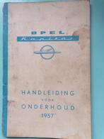 Opel Kapitein 1958 handleiding onderhoud, Ophalen of Verzenden