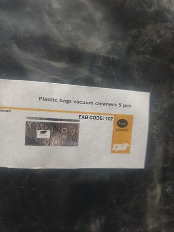 Stofzuiger zakken PVC 1630P.  beschikbaar voor biedingen