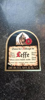 Oud bieretiket Leffe br la Marine Brussel, Verzamelen, Biermerken, Ophalen of Verzenden, Zo goed als nieuw, Leffe
