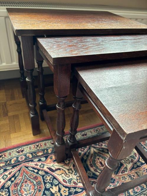 Bijzettafelset, Huis en Inrichting, Tafels | Bijzettafels, Zo goed als nieuw, Rechthoekig, Minder dan 45 cm, Minder dan 55 cm