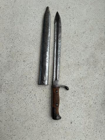 Baïonnette en dents de scie Allemande WW1, Enlèvement ou Envoi