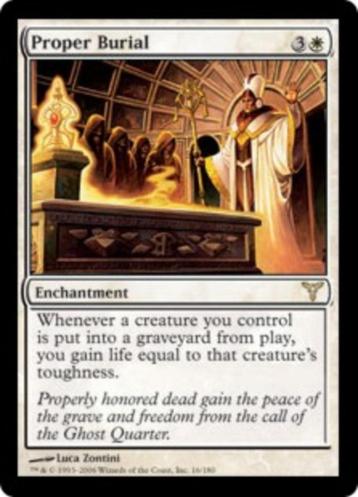 Proper Burial - DIS - MTG - NM, Hobby en Vrije tijd, Verzamelkaartspellen | Magic the Gathering, Ophalen of Verzenden