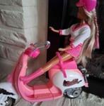 barbie scooter nieuwstaat + pop, heel goede staat, Kinderen en Baby's, Ophalen of Verzenden, Zo goed als nieuw, Barbie