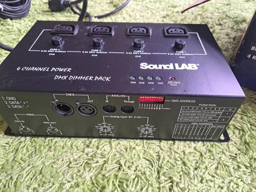 SoundLAB DMX 4-Kanaals Dimmer Pack – Werkt perfect, Muziek en Instrumenten, Licht en Laser, Gebruikt, Overige typen, Ophalen