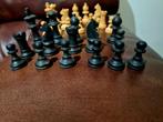 Vintage houten schaakstukken, Gebruikt, Ophalen of Verzenden