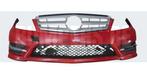Bumper  Mercedes C klasse W204 AMG Facelift 11-14 Voorbumper, Auto-onderdelen, Gebruikt, Voor, 6 maanden garantie, Ophalen of Verzenden
