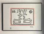 Keith Haring: lithografie op groot formaat. 50 bij 70 cm