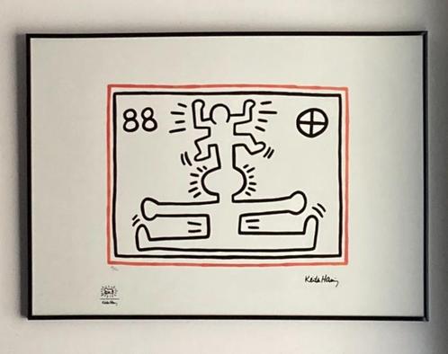 Keith Haring: lithografie op groot formaat. 50 bij 70 cm, Antiek en Kunst, Kunst | Litho's en Zeefdrukken