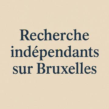 Recherche indépendants sur Bruxelles et environs beschikbaar voor biedingen