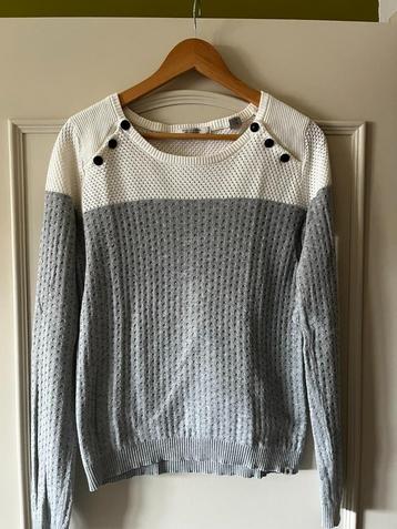 Vintage design trui Maison Scotch wit grijs beschikbaar voor biedingen