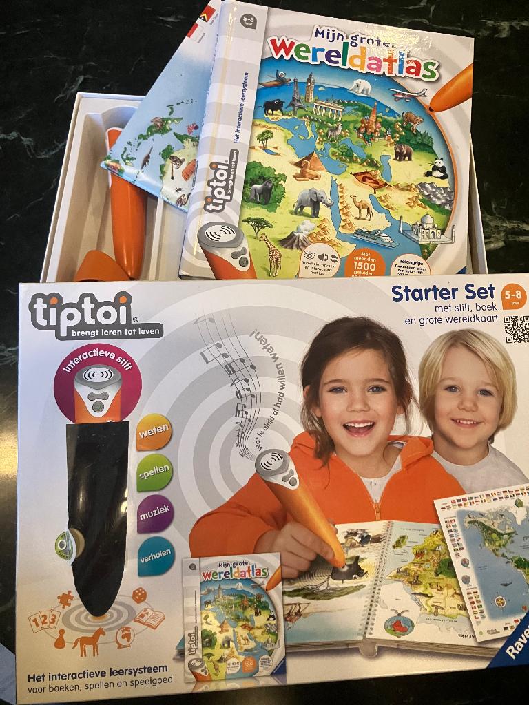 Tip toi wereldatlas starterset, Ophalen, Zo goed als nieuw, Ontdekken, Met geluid