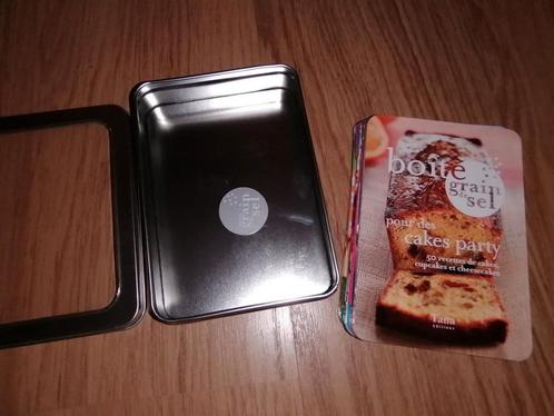 2 boîtes recettes Grain de Sel Cake party+gourmandises Noël, Livres, Livres de cuisine, Comme neuf, France, Enlèvement ou Envoi
